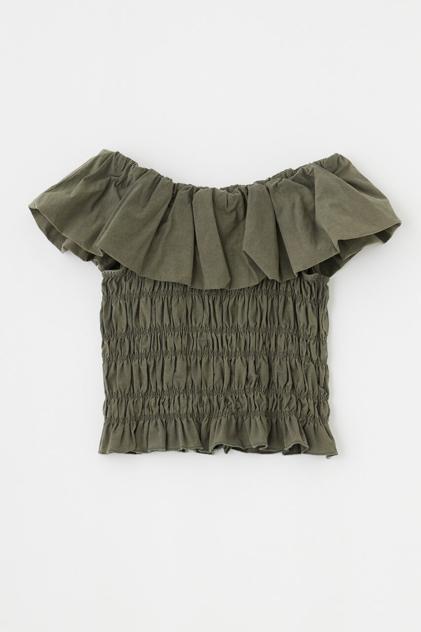 MOUSSY「BALLOON FRILL GATHER ビスチェ」|シャツ・ブラウス|