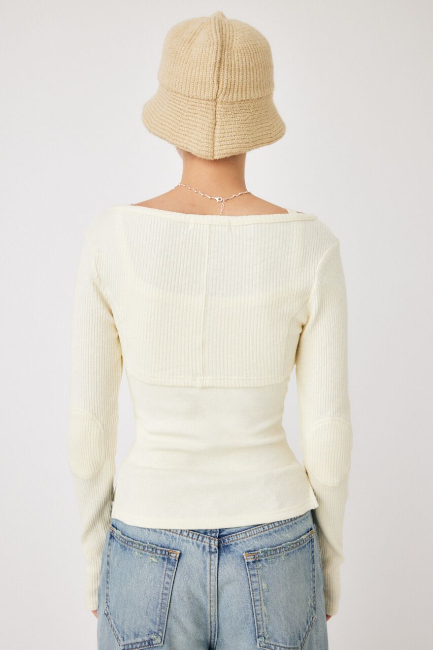 MOUSSY「HOOK & EYE BOLERO トップス」|Tシャツ・カットソー|