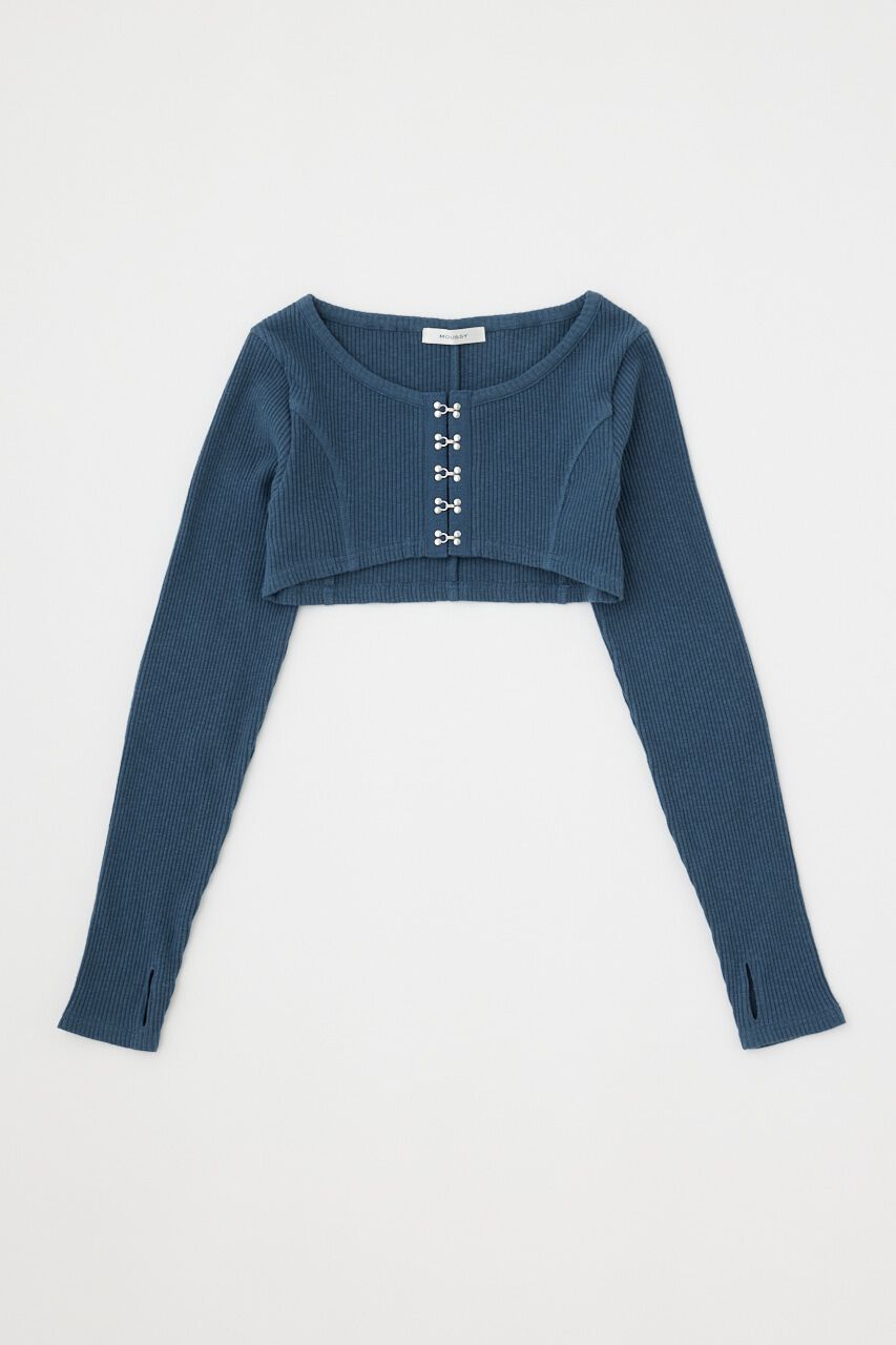 MOUSSY「HOOK & EYE BOLERO トップス」|Tシャツ・カットソー|
