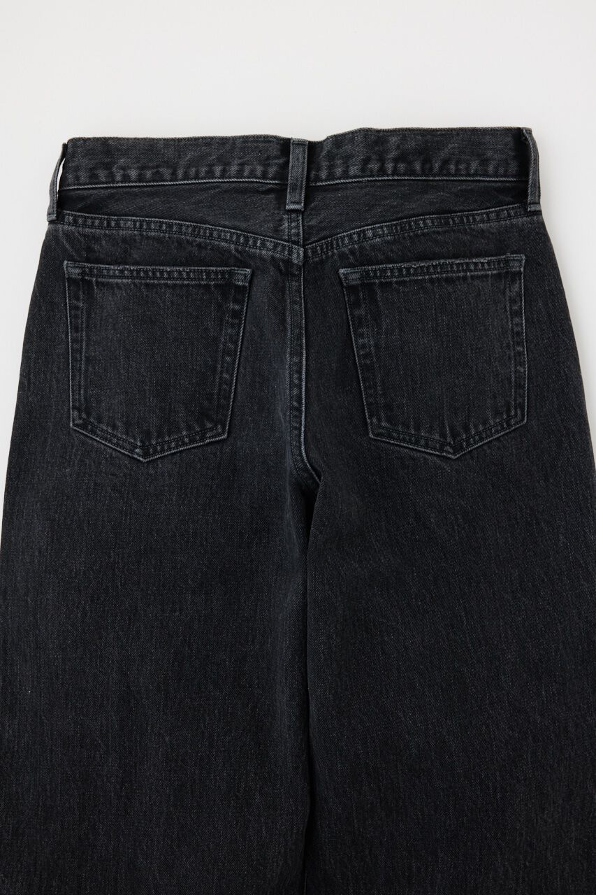 MOUSSY「90S LOWRISE BLK STRAIGHT」|デニム|