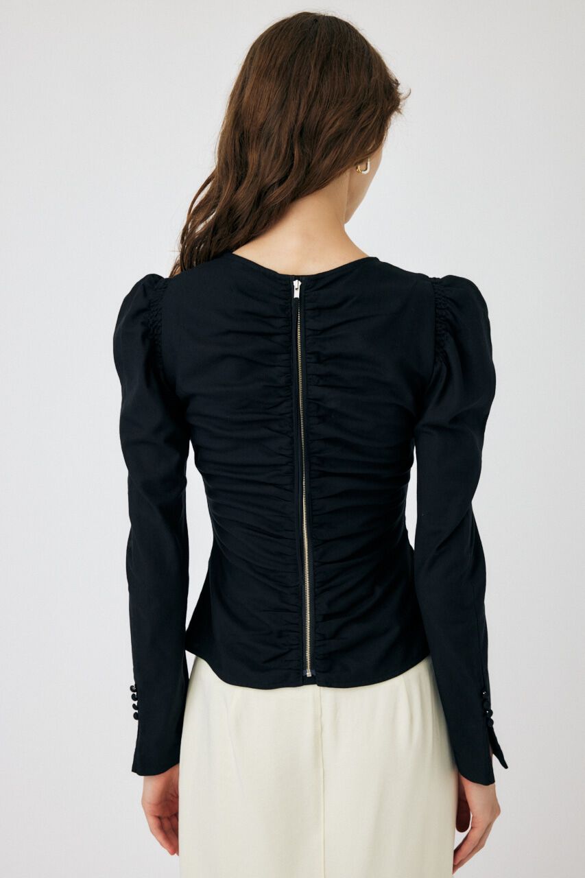MOUSSY「PUFF SLEEVE GATHER ブラウス」|シャツ・ブラウス|