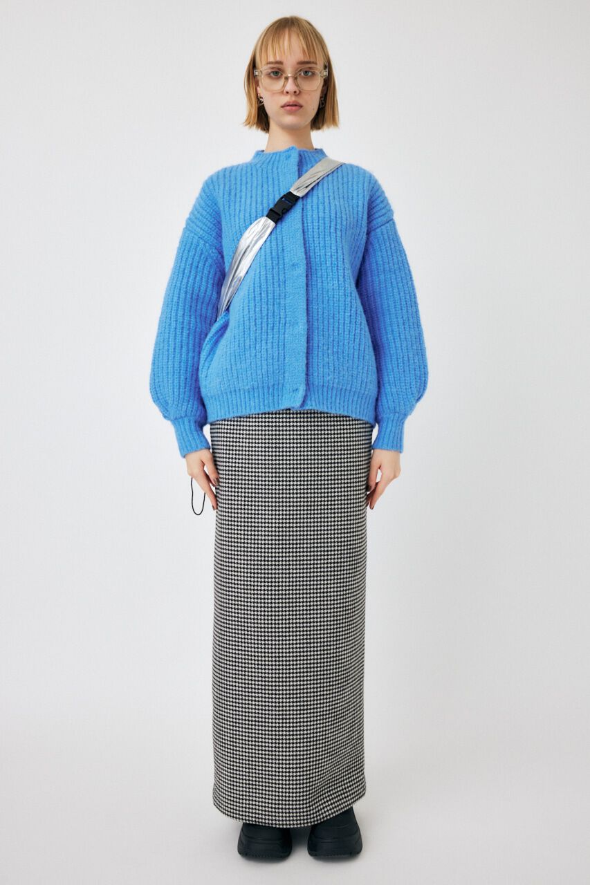 MOUSSY「TUCK SLEEVE KNIT カーディガン」|カーディガン|