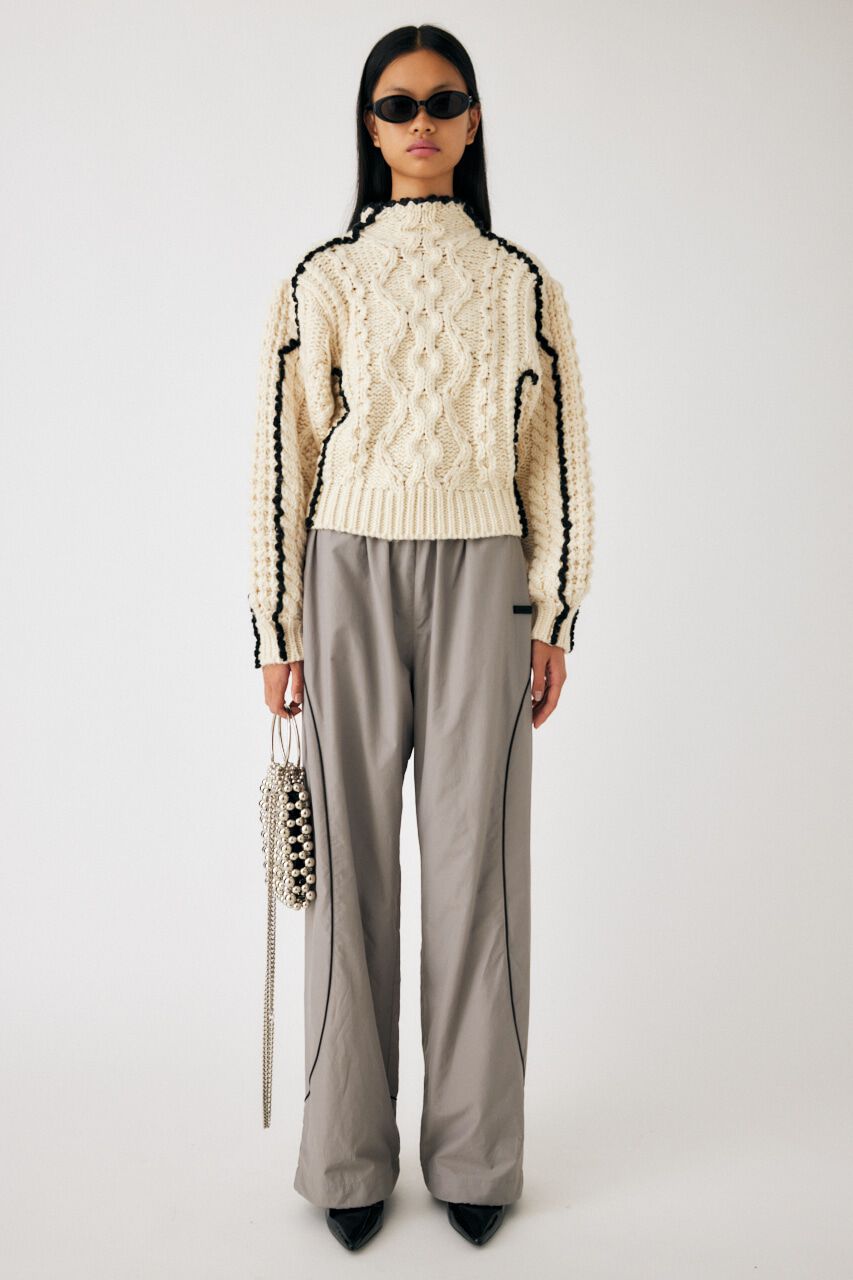 MOUSSY「STITCH CABLE ニット」|ニット・セーター|