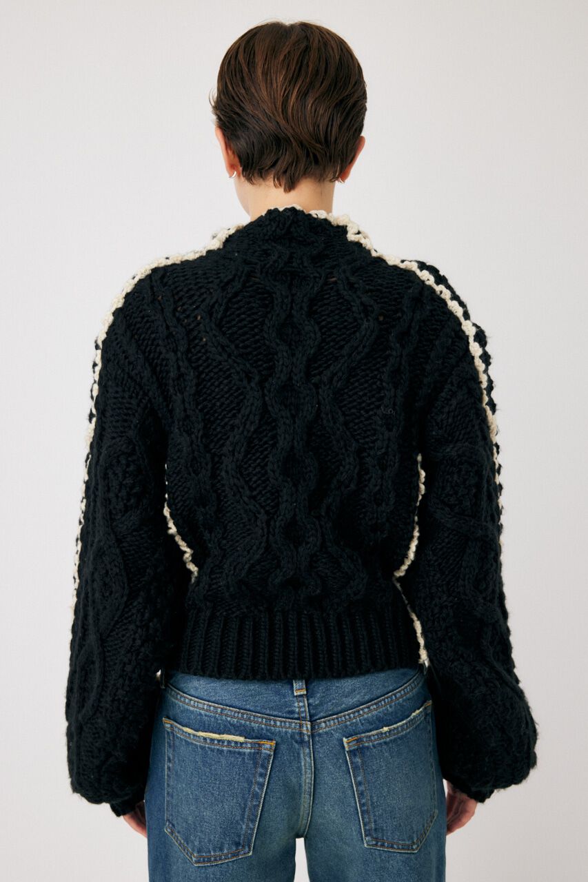 MOUSSY「STITCH CABLE ニット」|ニット・セーター|