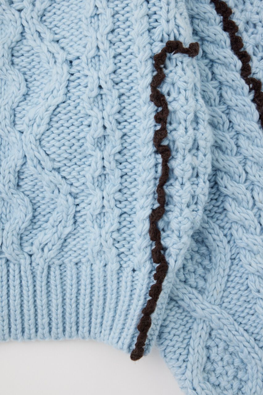 MOUSSY「STITCH CABLE ニット」|ニット・セーター|