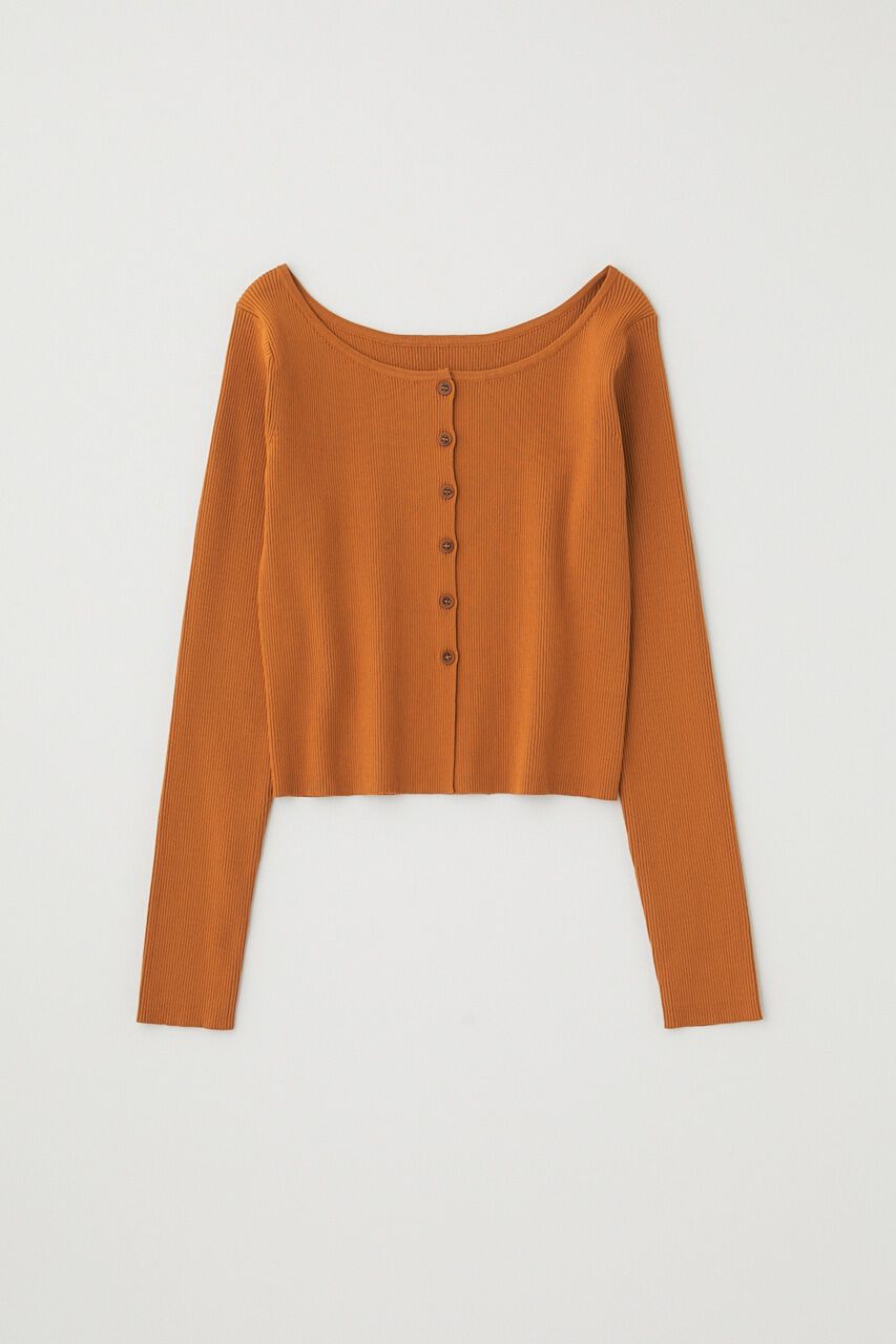 MOUSSY「ﾘｻｲｸﾙﾎﾟﾘｴｽﾃﾙ使用 経年劣化の少ないﾘﾌﾞﾆｯﾄ ｼﾝﾌﾟ  」|ニット・セーター|