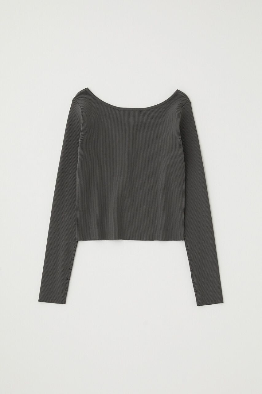 MOUSSY「ﾘｻｲｸﾙﾎﾟﾘｴｽﾃﾙ使用 経年劣化の少ないﾘﾌﾞﾆｯﾄ ｼﾝﾌﾟ  」|ニット・セーター|