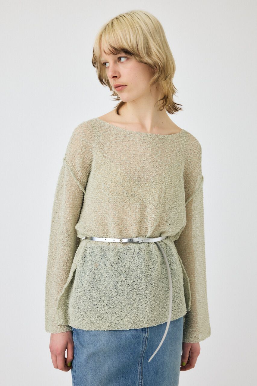 MOUSSY「NEP YARN LOOSE OVER ニット」|ニット・セーター|