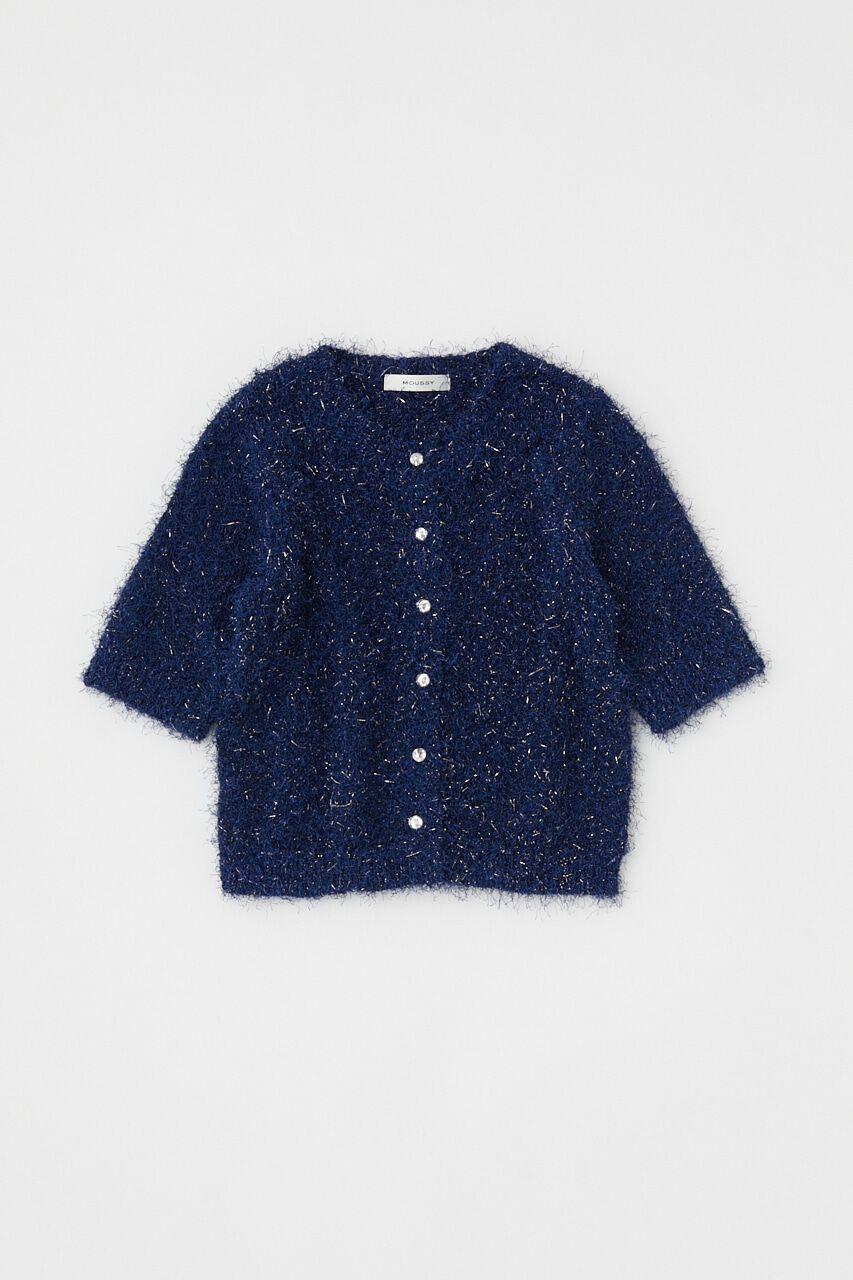 MOUSSY「SHAGGY GLITTER KNIT カーディガン」|カーディガン|