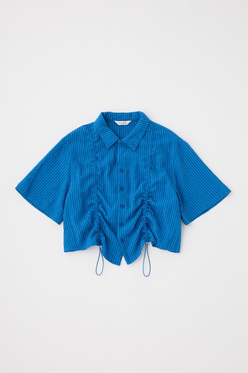 MOUSSY「SUCKER CHECK SHIRT ブラウス」|シャツ・ブラウス|BLU