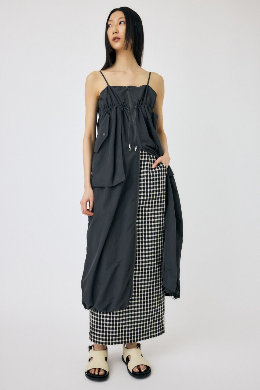 MOUSSY「TWEED I LINE スカート」|スカート|BLK