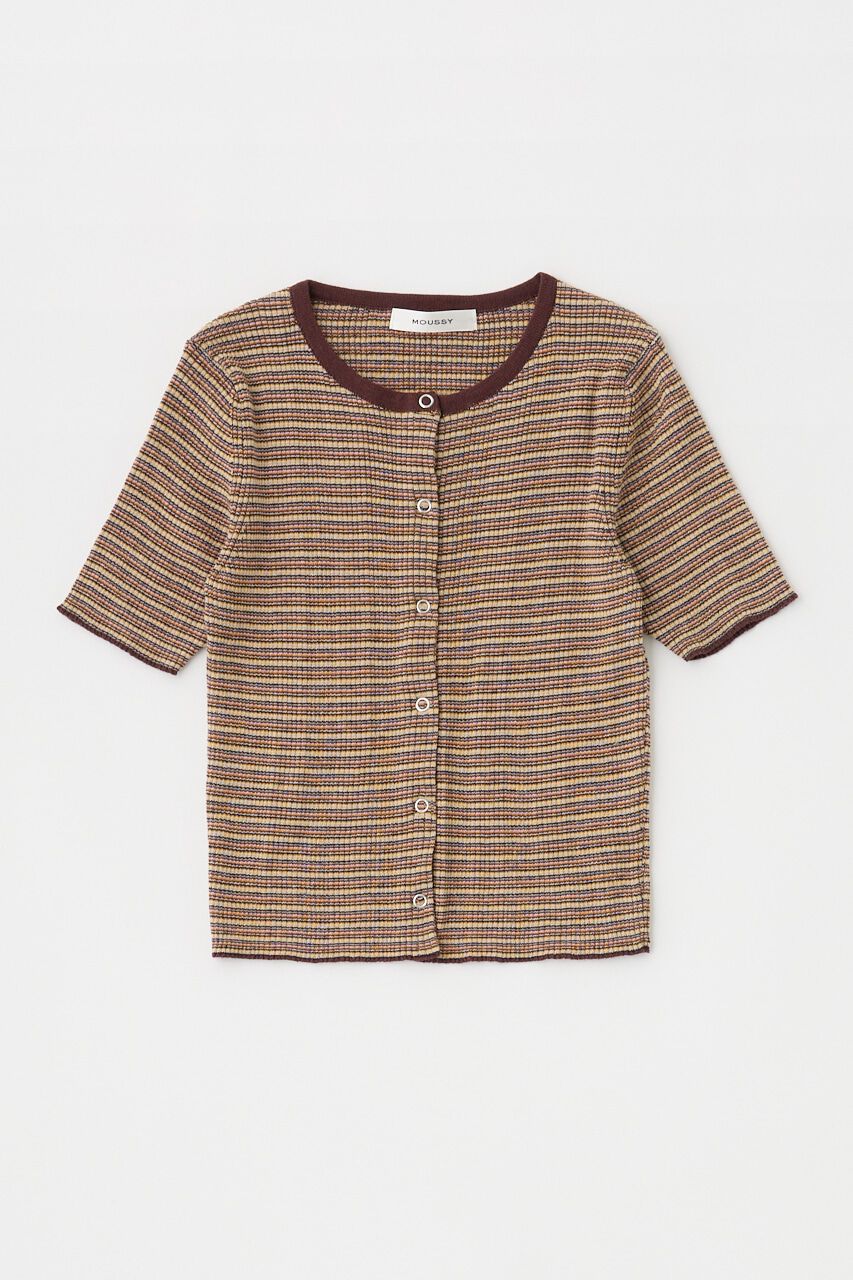 MOUSSY「THIN BORDER カーディガン」|カーディガン|