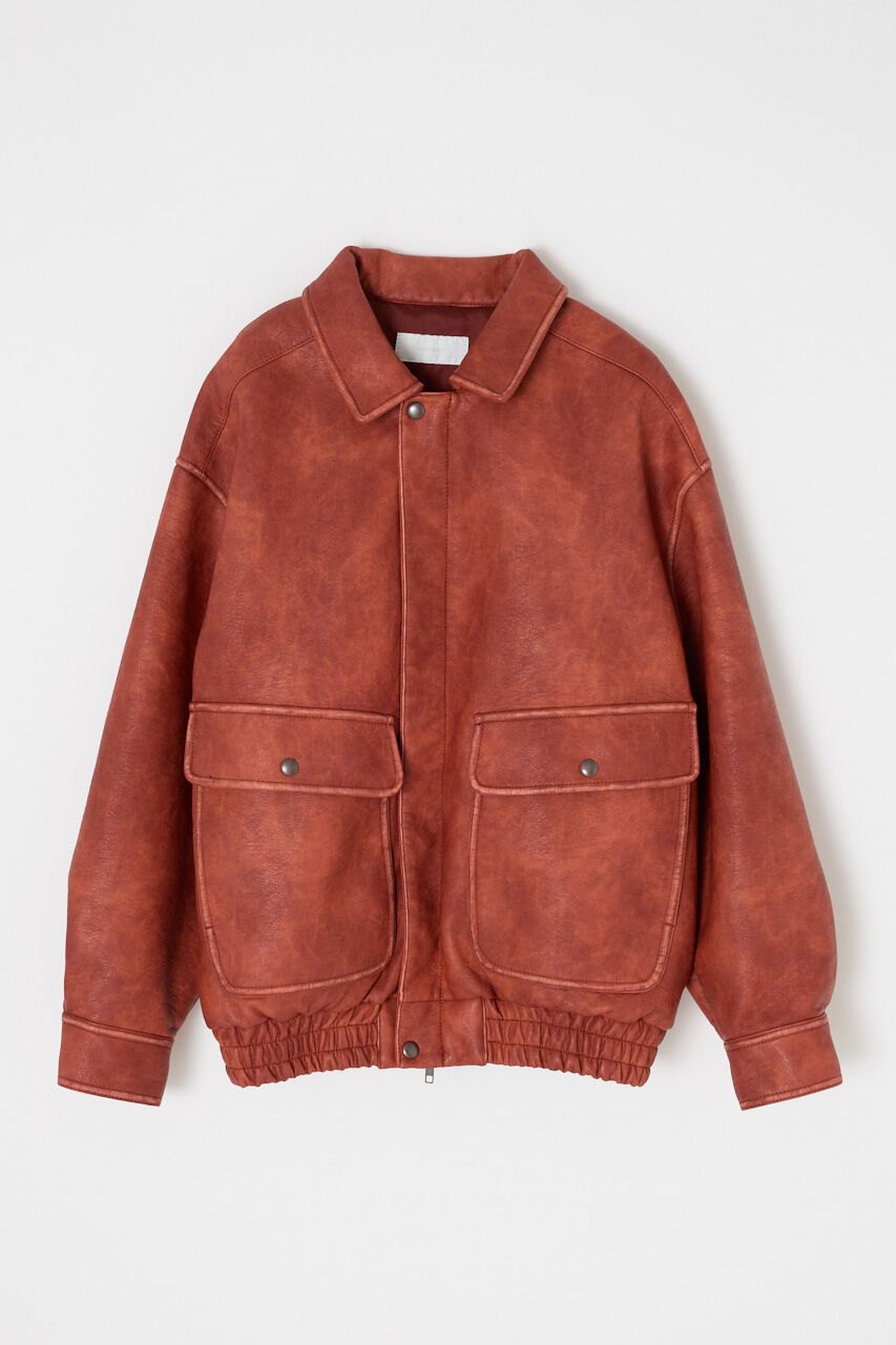 MOUSSY「F/LEATHER A-2 フライトジャケット」|その他|
