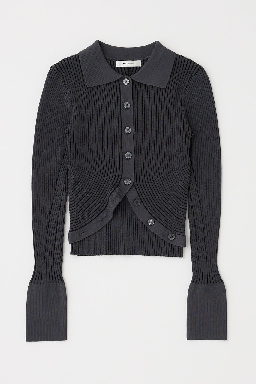 MOUSSY「RIB KNIT カーディガン&キャミ」|ニット・セーター|