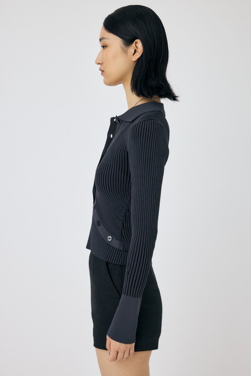 MOUSSY「RIB KNIT カーディガン&キャミ」|ニット・セーター|