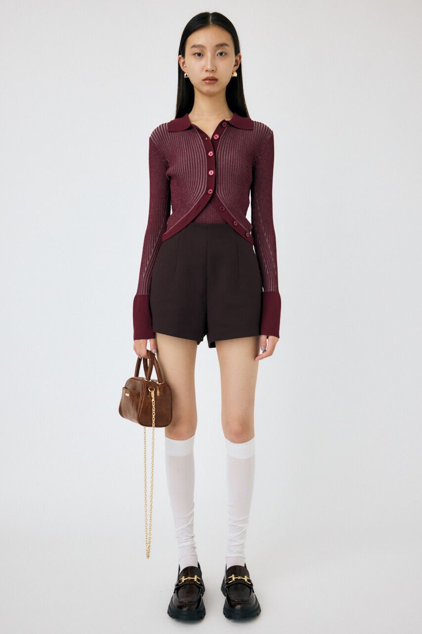 MOUSSY「RIB KNIT カーディガン&キャミ」|ニット・セーター|