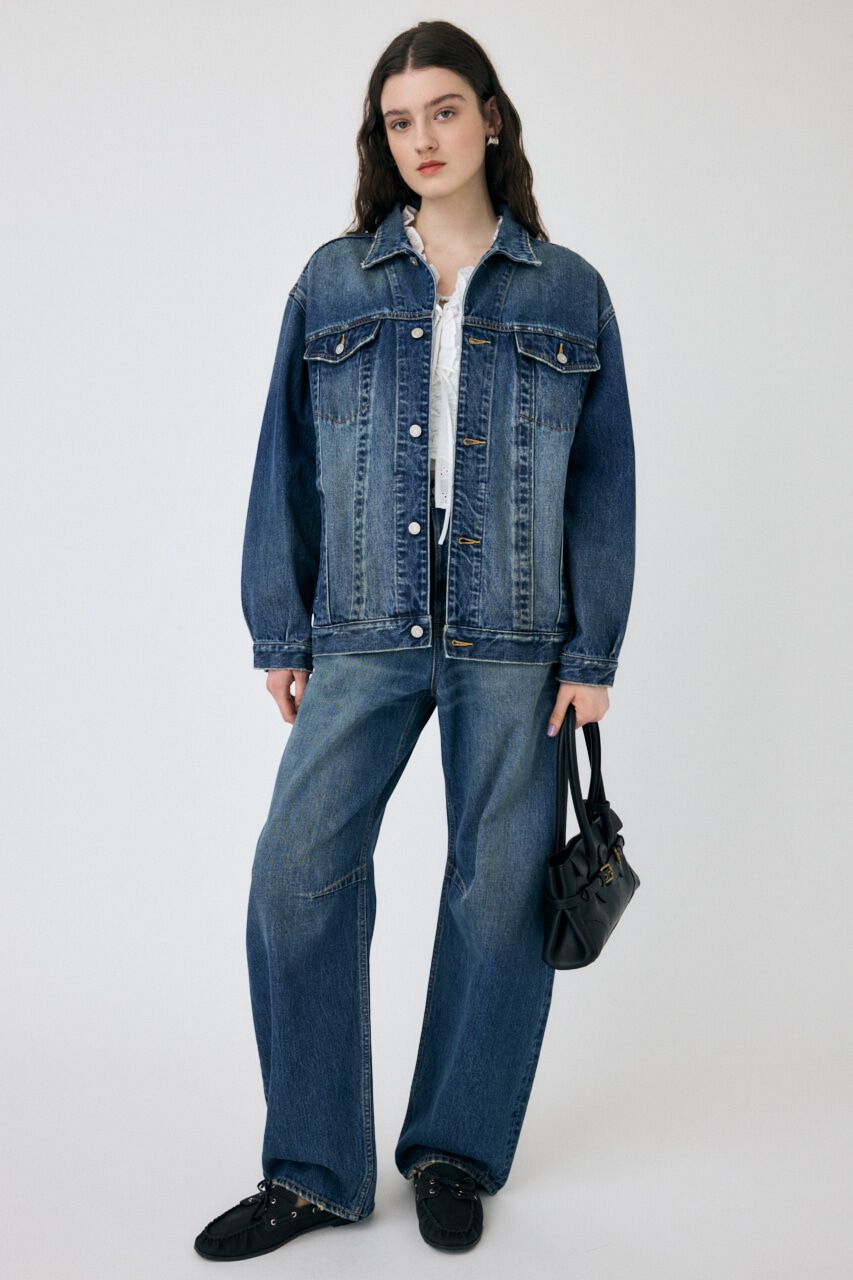 MOUSSY「DROP WAIST CURVE ストレート」|デニム|