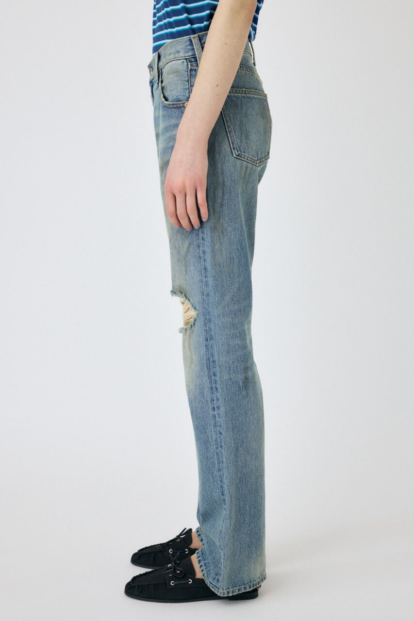MOUSSY「BRUSHED STRAIGHT フレアデニム」|デニム|