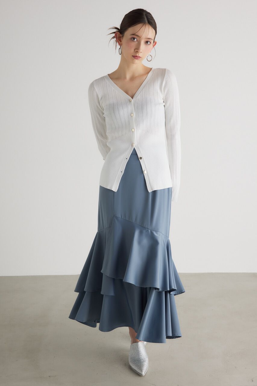 rienda「シアーストライプKnitTOP」|ニット・セーター|