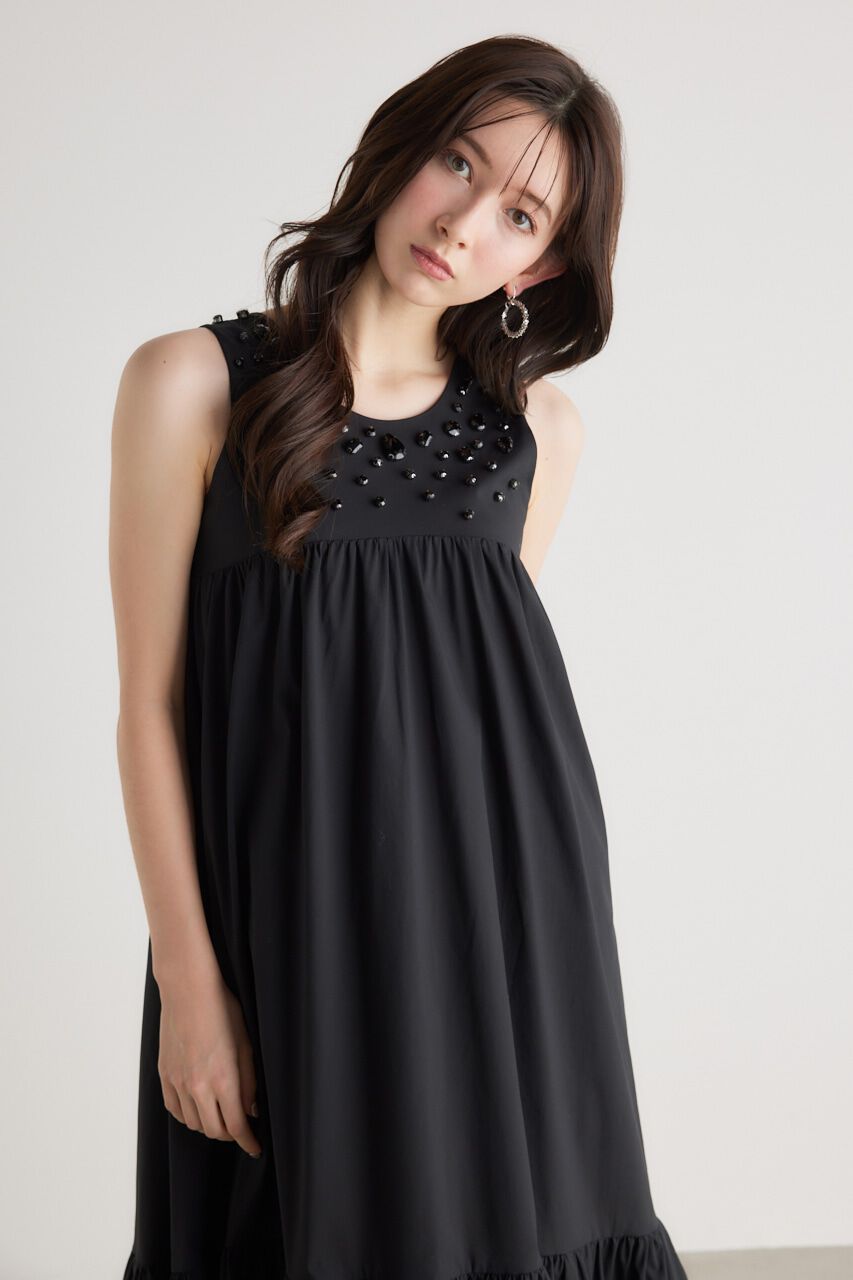 rienda「バストビジューフレアOP」|ワンピース|