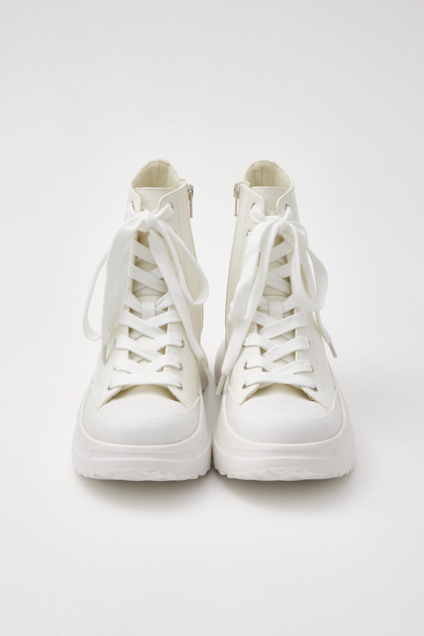 rienda「ボリュームソールフェイクレザースニーカー」|スニーカー|