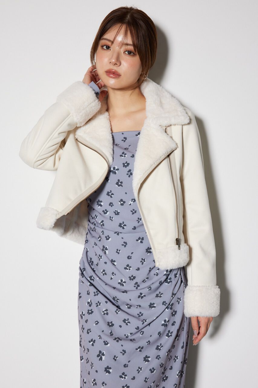 rienda「24フェイクスエードムートンライダースジャケット」|その他|