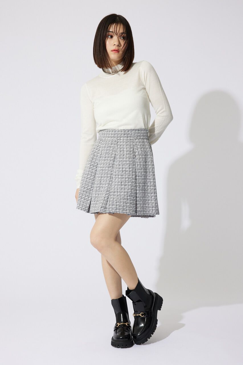 rienda「ハイネックシアーニットトップス」|ニット・セーター|