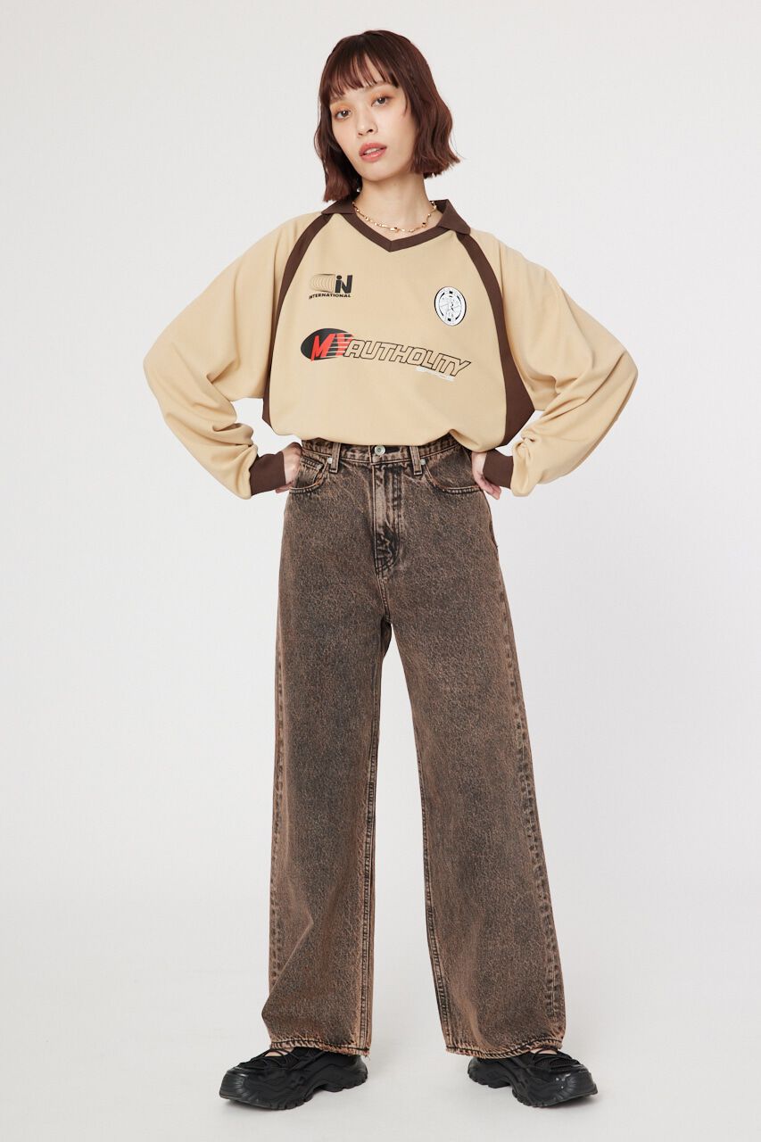 RODEO CROWNS「カラーワイドデニム」|デニム|