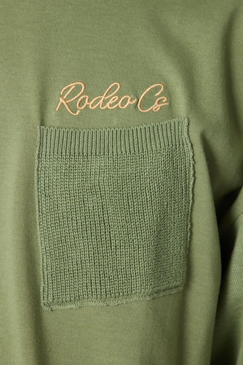 RODEO CROWNS「メンズドッキングロゴニットTシャツ」|ニット・セーター|