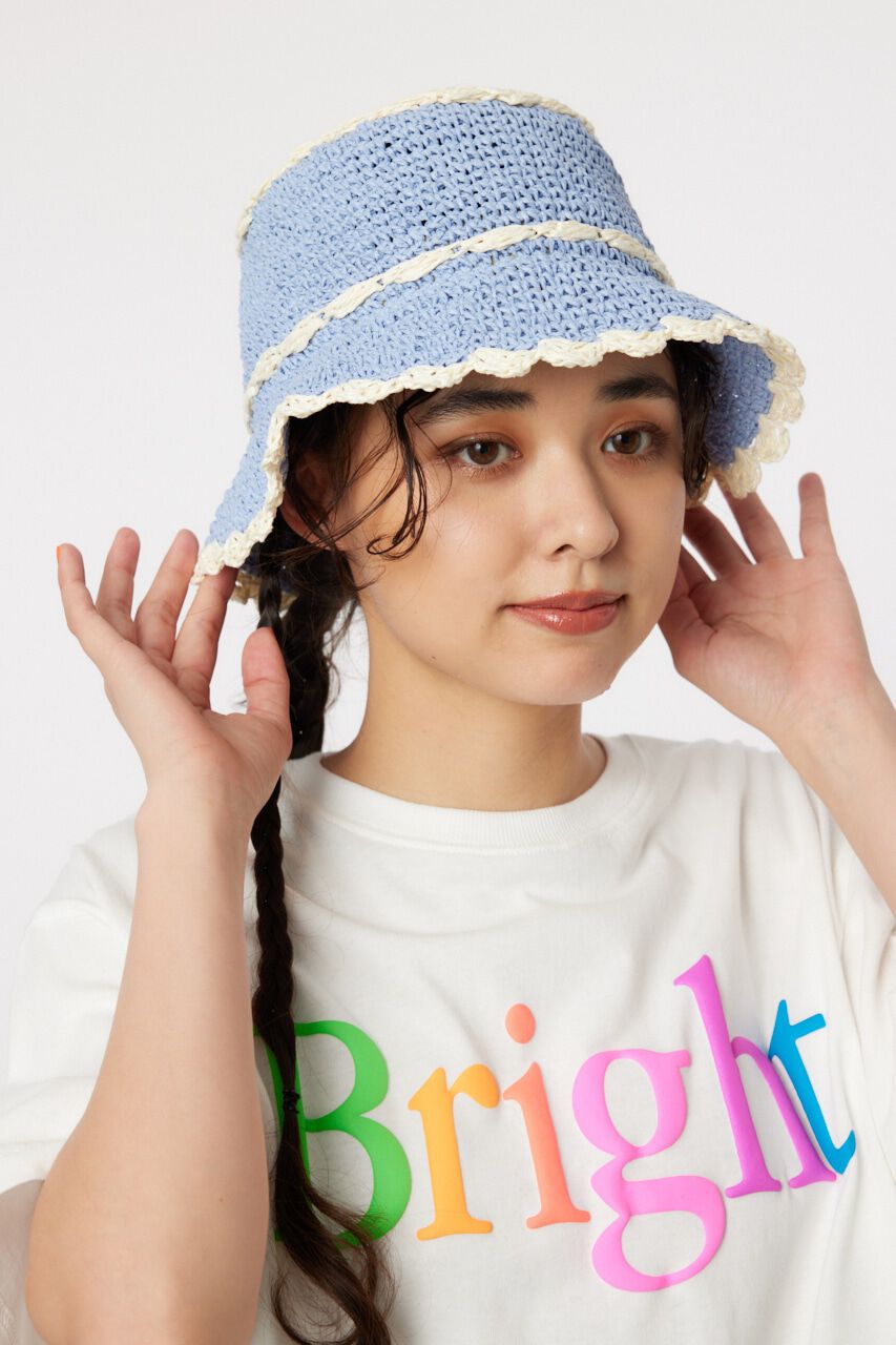 RODEO CROWNS「ペーパーフリルラインハット」|その他|