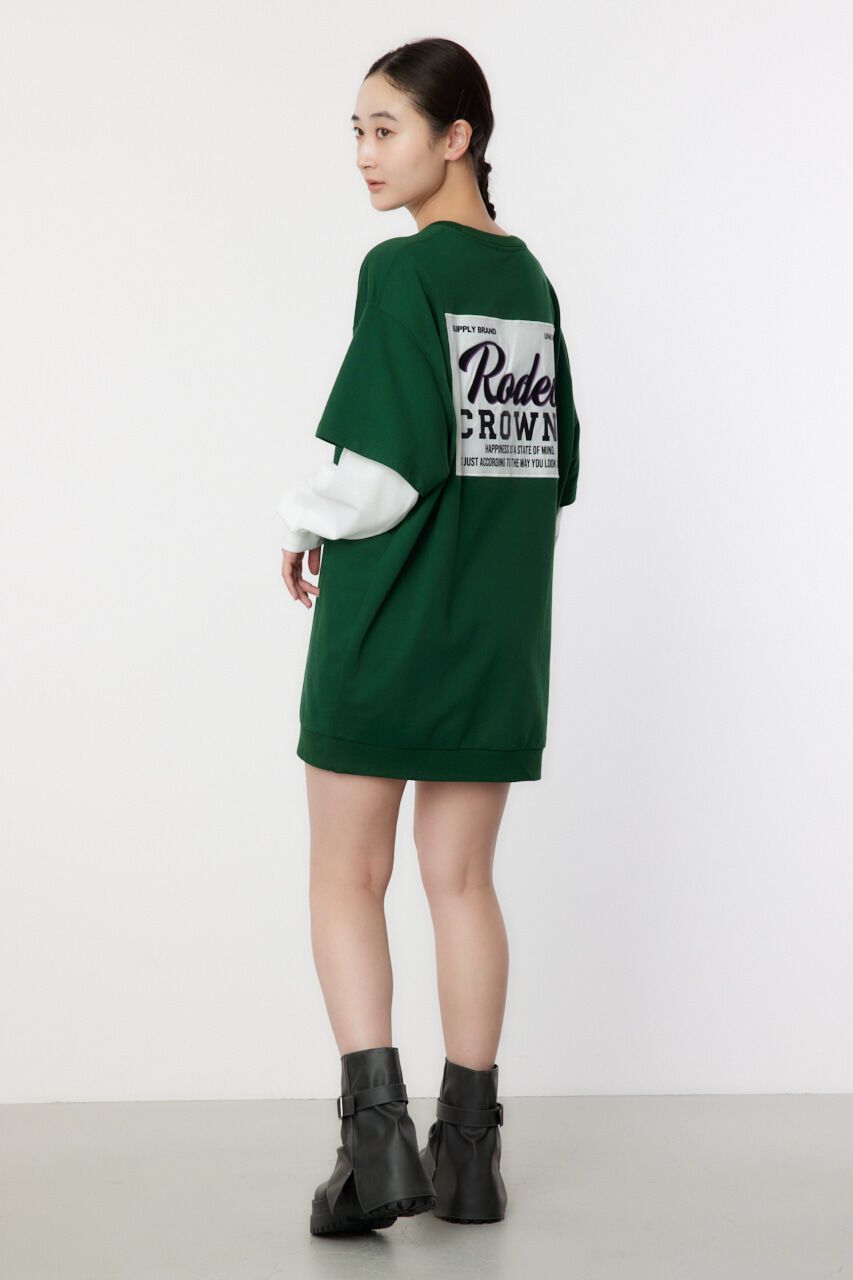 RODEO CROWNS「フェイクレイヤードスウェットワンピース」|ワンピース|