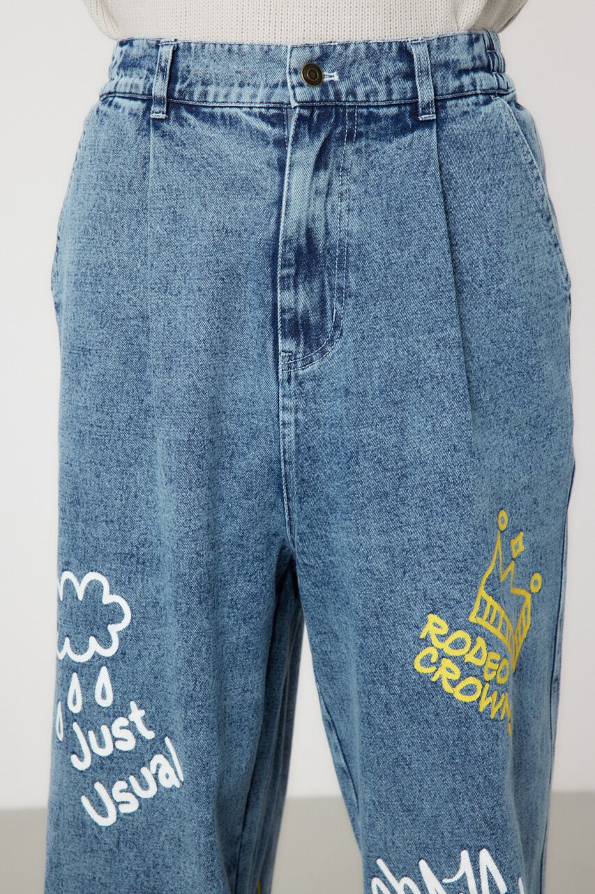 RODEO CROWNS「rakugaki デニムパンツ」|デニム|