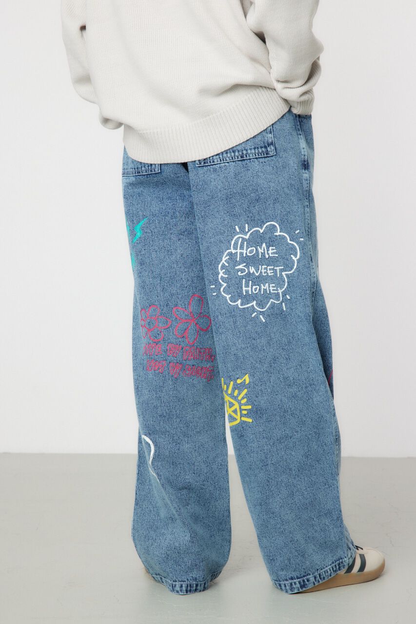 RODEO CROWNS「rakugaki デニムパンツ」|デニム|