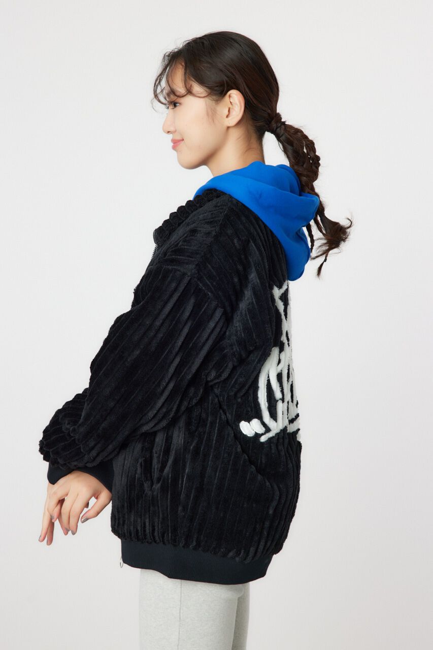 RODEO CROWNS「ハリヌキバックLOGOフェイクファージャケット」|ブルゾン・スタジャン|