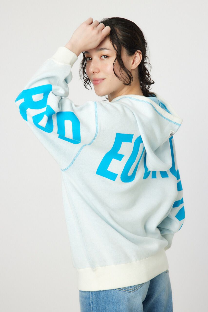 RODEO CROWNS「スウェットライクバックロゴニットフーディー」|ニット・セーター|