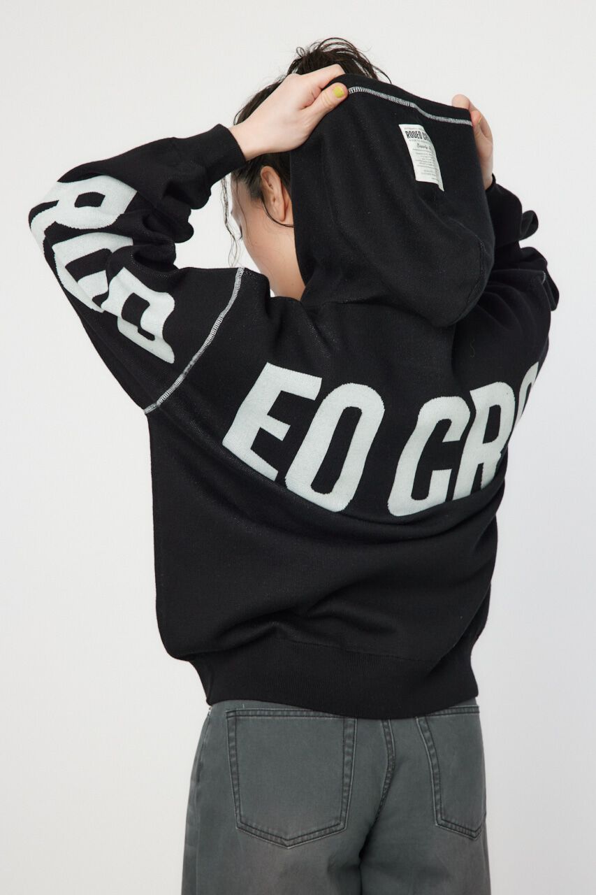 RODEO CROWNS「スウェットライクバックロゴニットフーディー」|ニット・セーター|