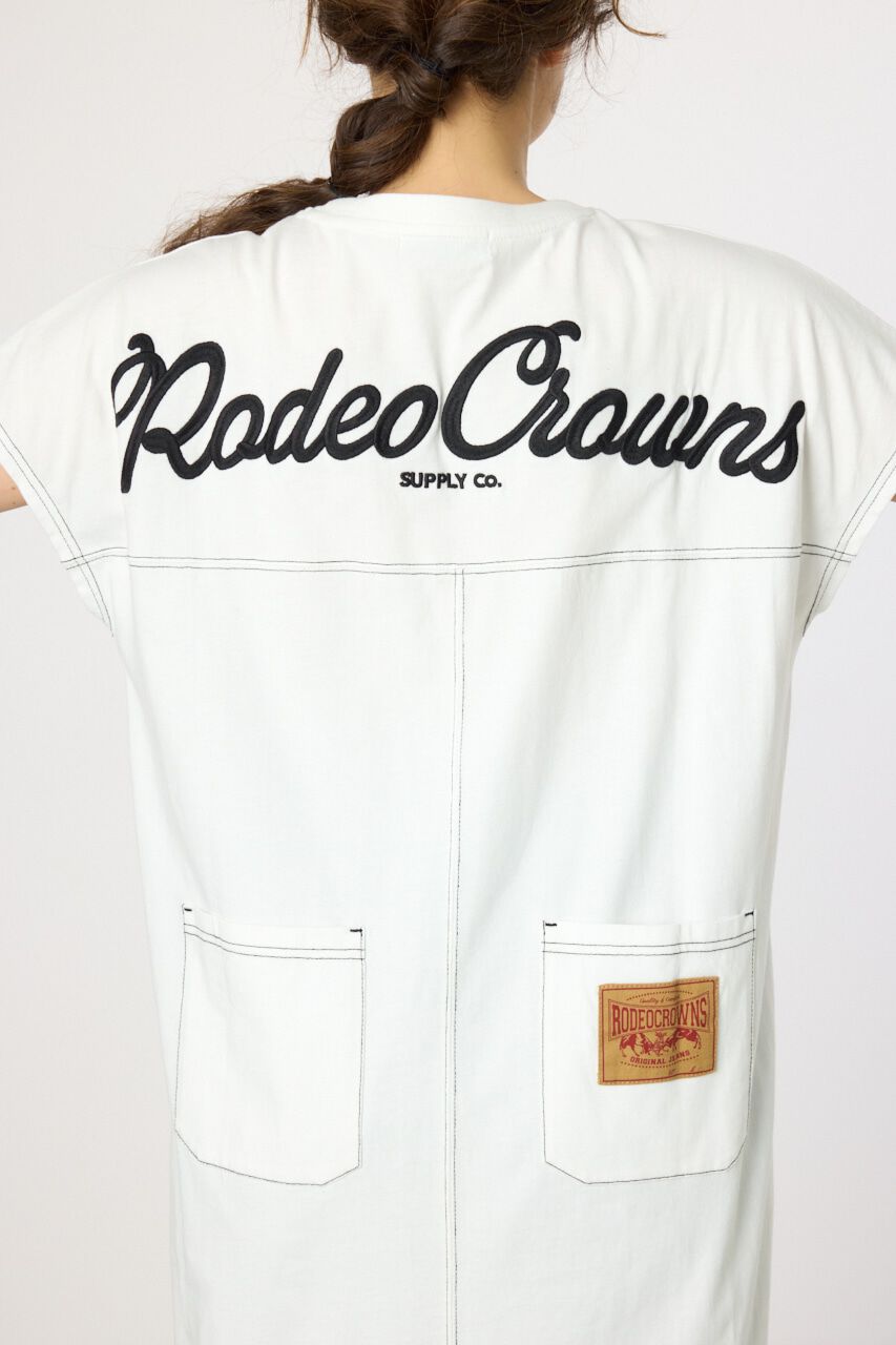 RODEO CROWNS「デニムポケットステッチワンピース」|ワンピース|