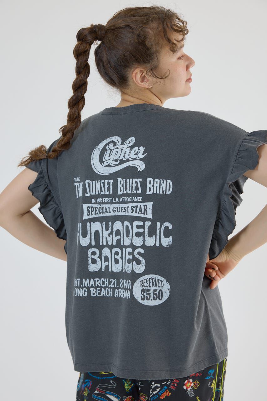 RODEO CROWNS「Vintage Graphicフリル Tシャツ」|Tシャツ・カットソー|