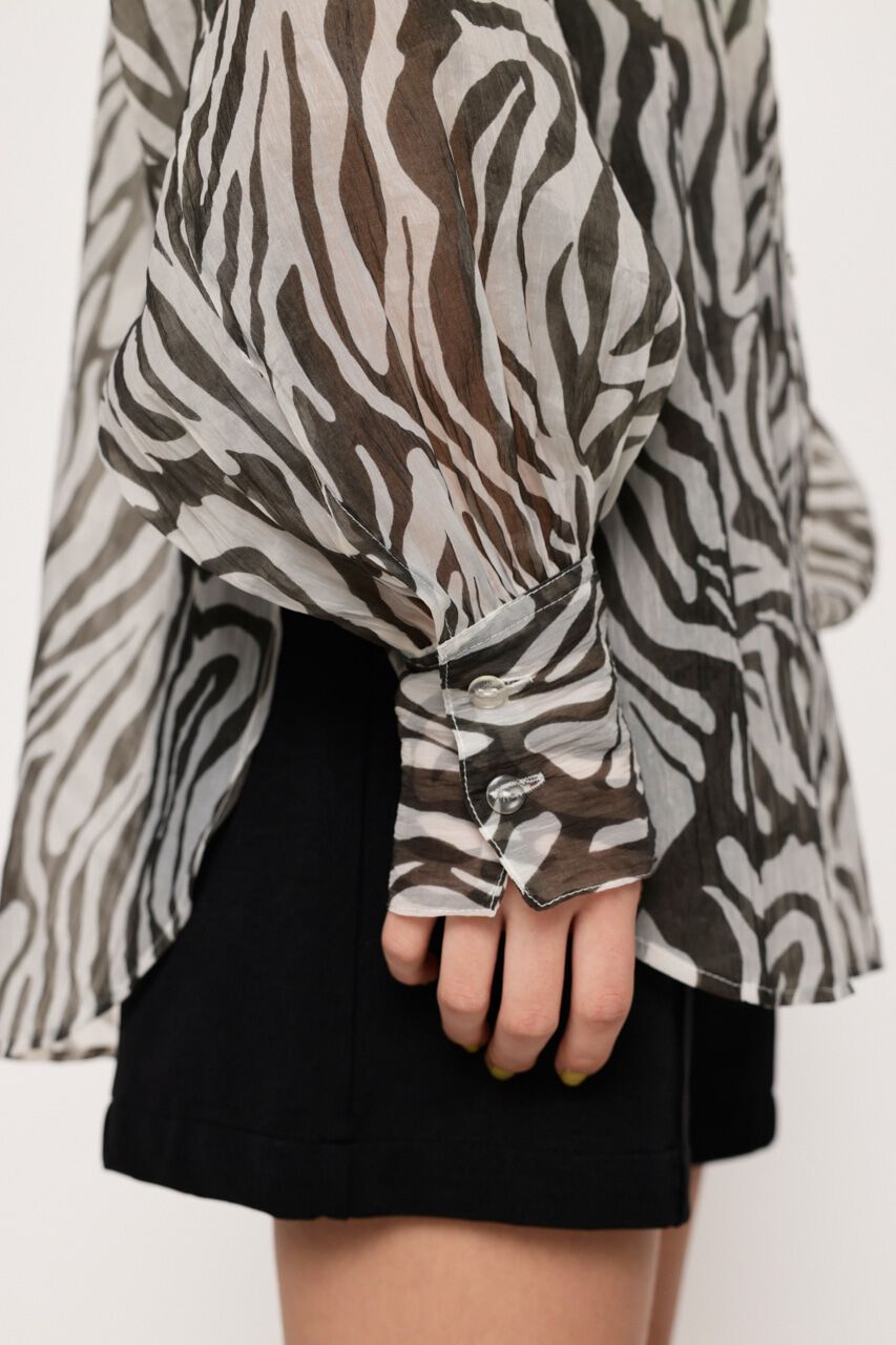 SLY「VOLUME SLEEVE SHEER シャツ」|シャツ・ブラウス|