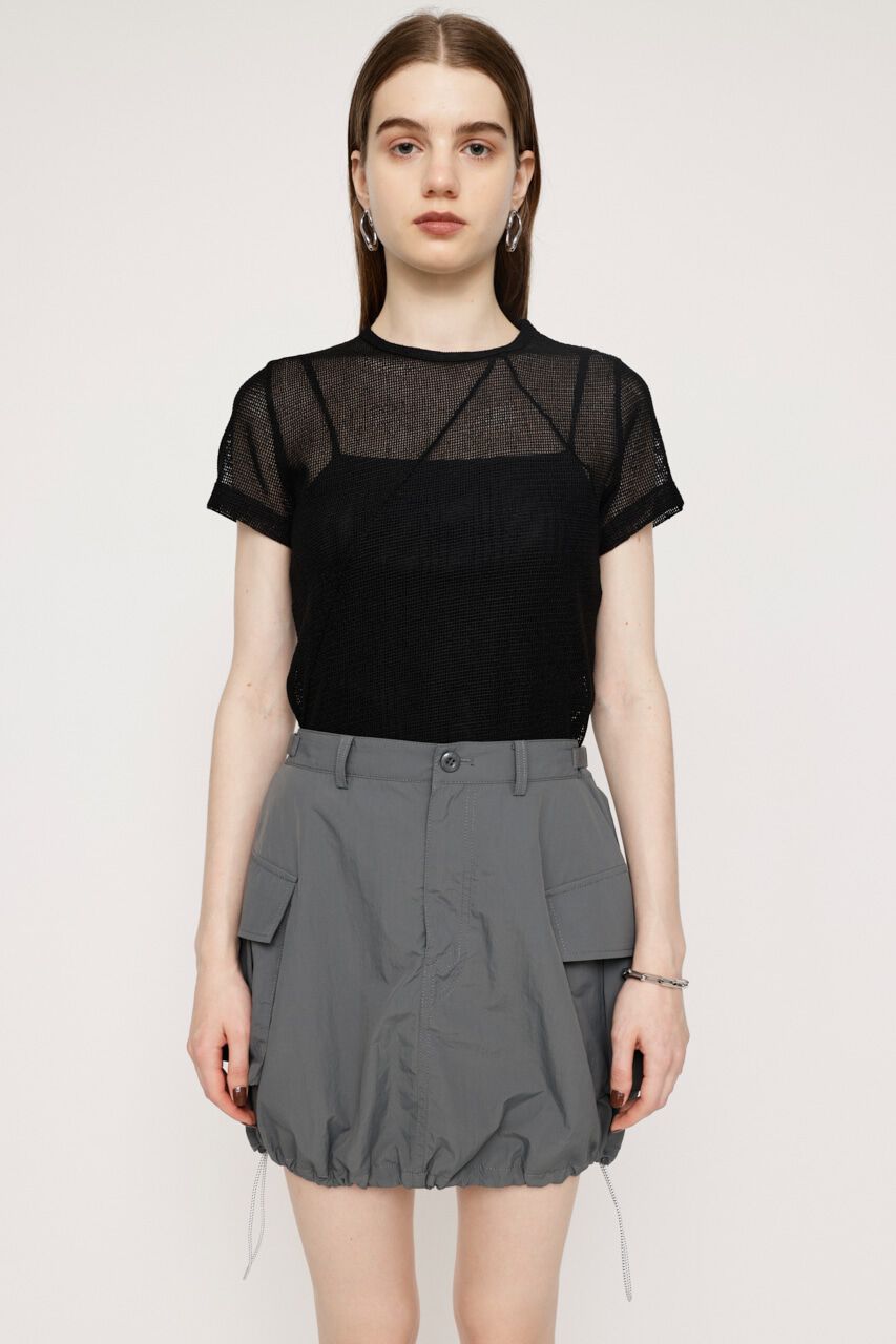 SLY「SHEER MESH Tシャツ」|Tシャツ・カットソー|BLK