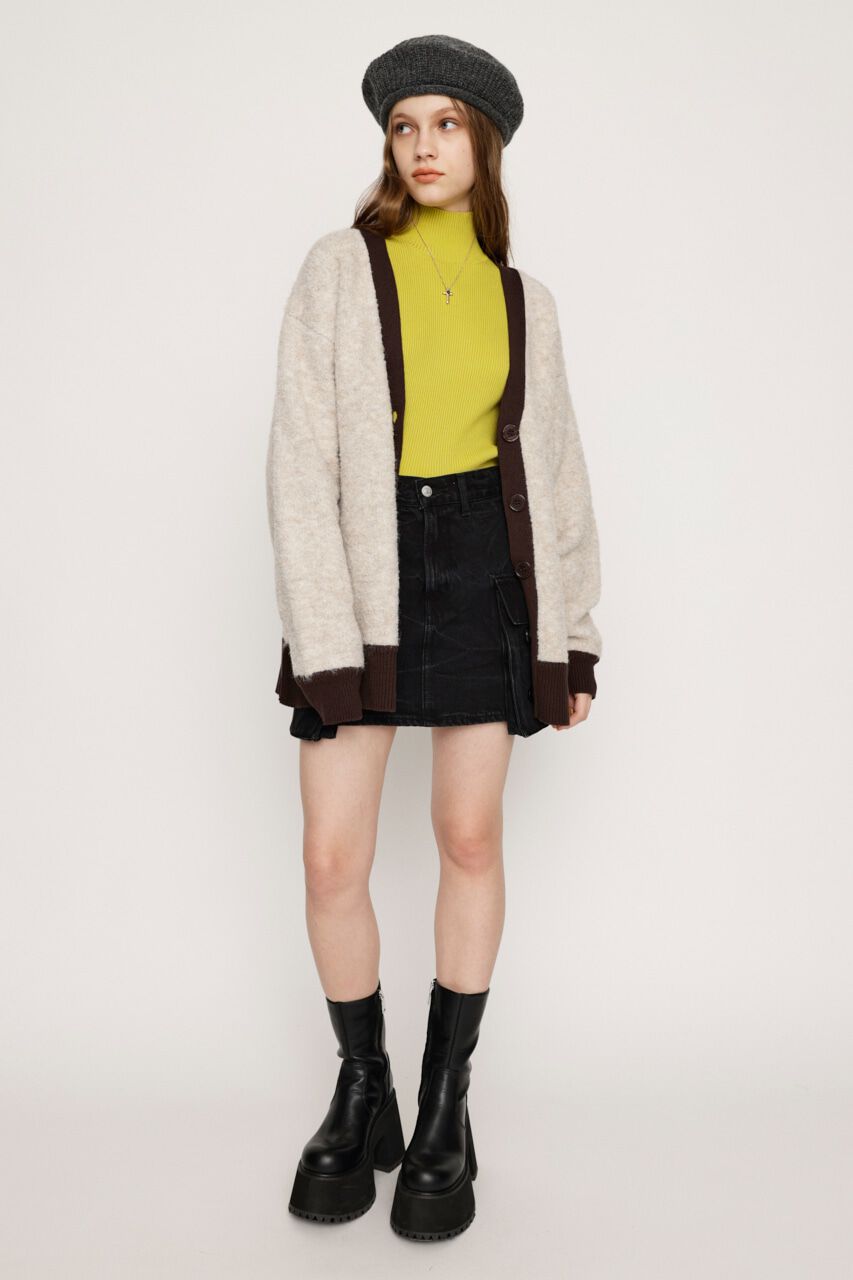 SLY「BI COLOR KNIT カーディガン」|カーディガン|