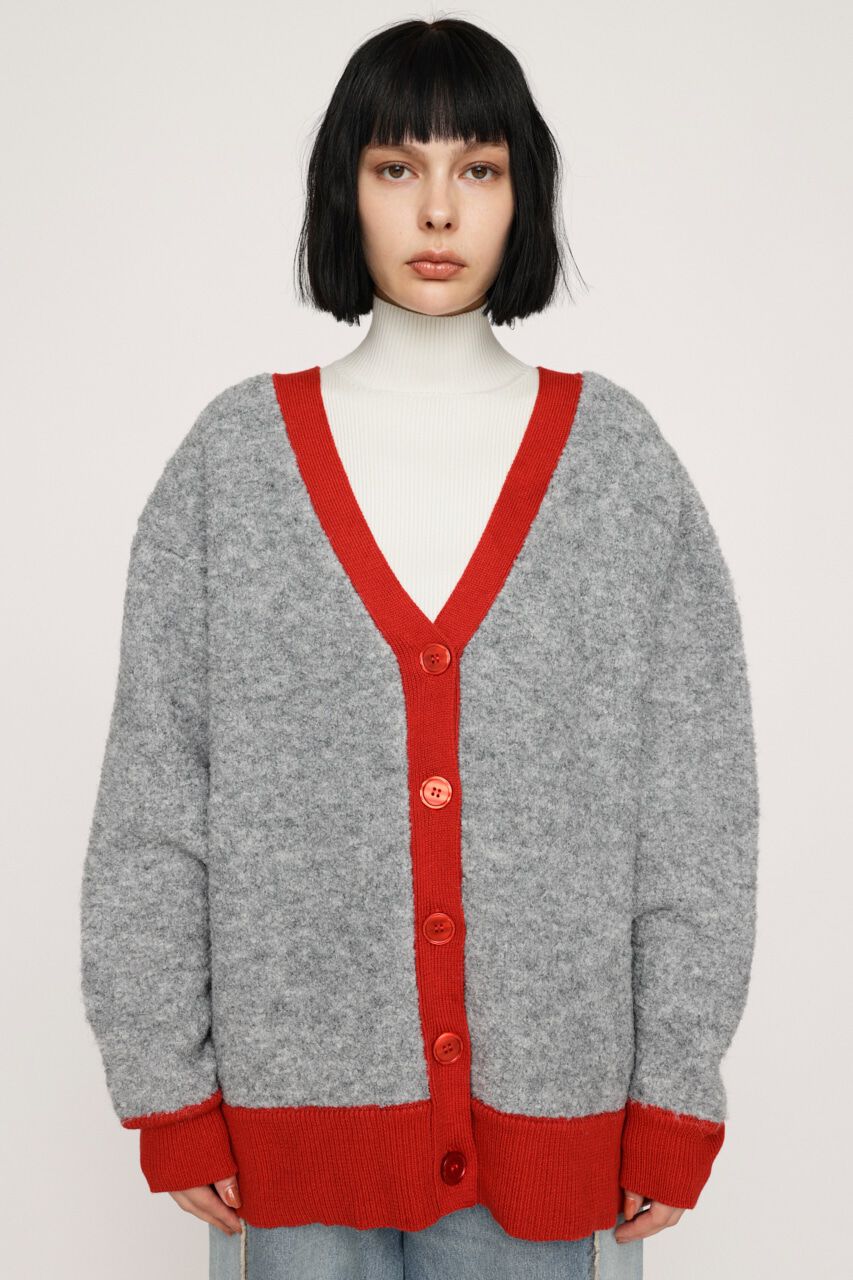 SLY「BI COLOR KNIT カーディガン」|カーディガン|