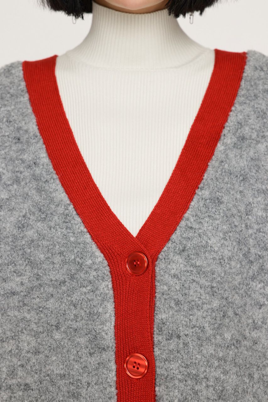 SLY「BI COLOR KNIT カーディガン」|カーディガン|