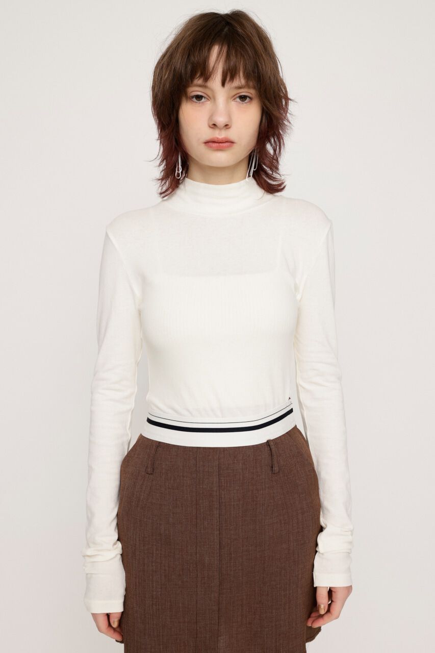 SLY「SMOOTH TOUCH H／N トップス」|Tシャツ・カットソー|O/WHT1