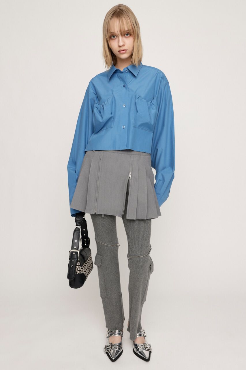 SLY「GATHER POCKET CROPPED シャツ」|シャツ・ブラウス|