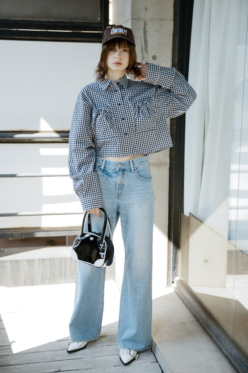 SLY「GATHER POCKET CROPPED シャツ」|シャツ・ブラウス|