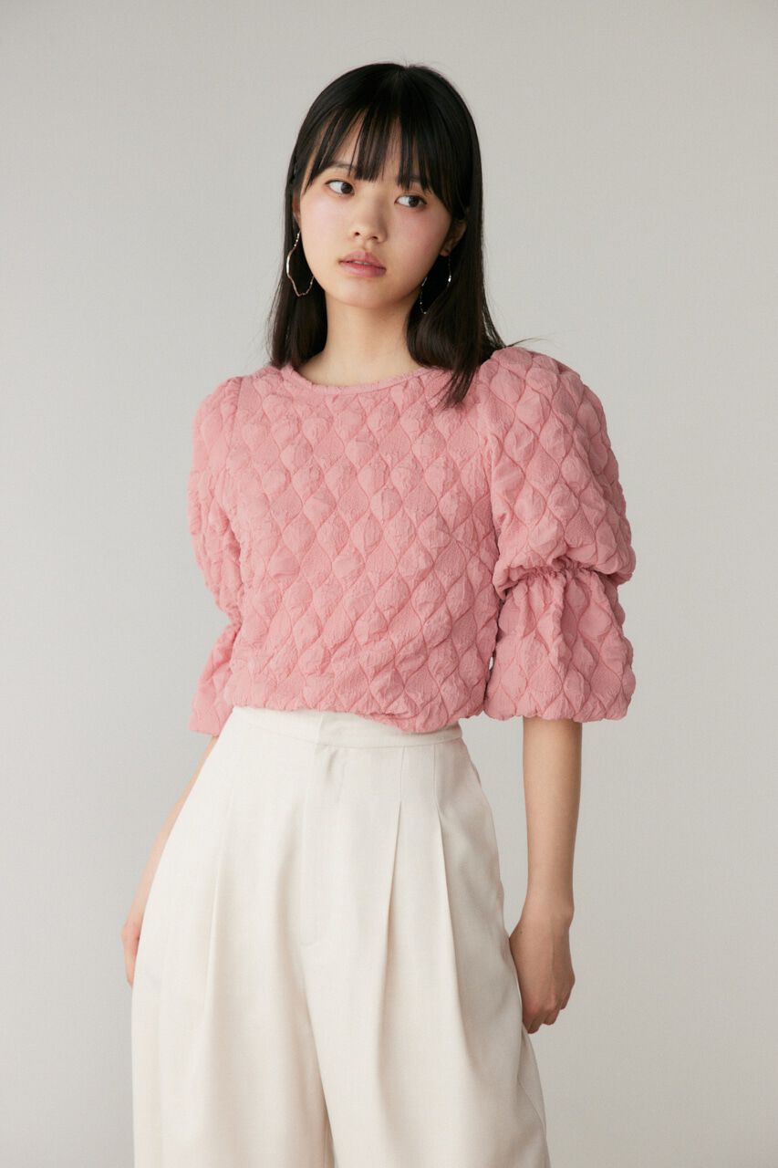 SLY「PUFF SLEEVE CUT トップス」|Tシャツ・カットソー|