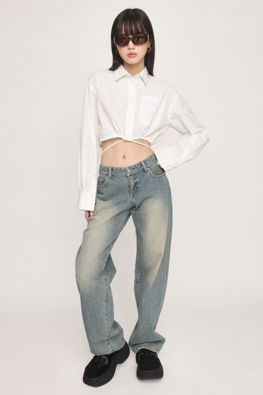 SLY「RIBBON CROP シャツ」|シャツ・ブラウス|