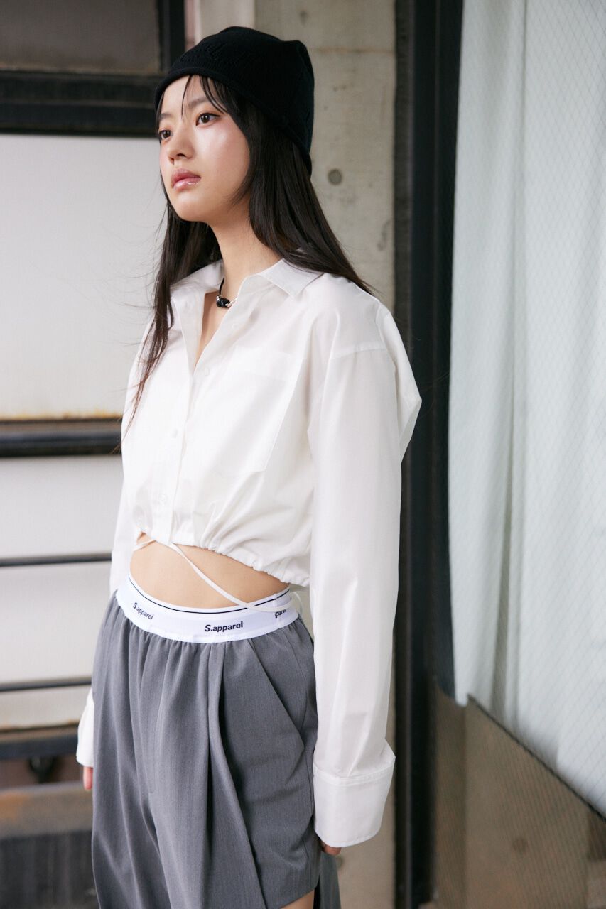 SLY「RIBBON CROP シャツ」|シャツ・ブラウス|
