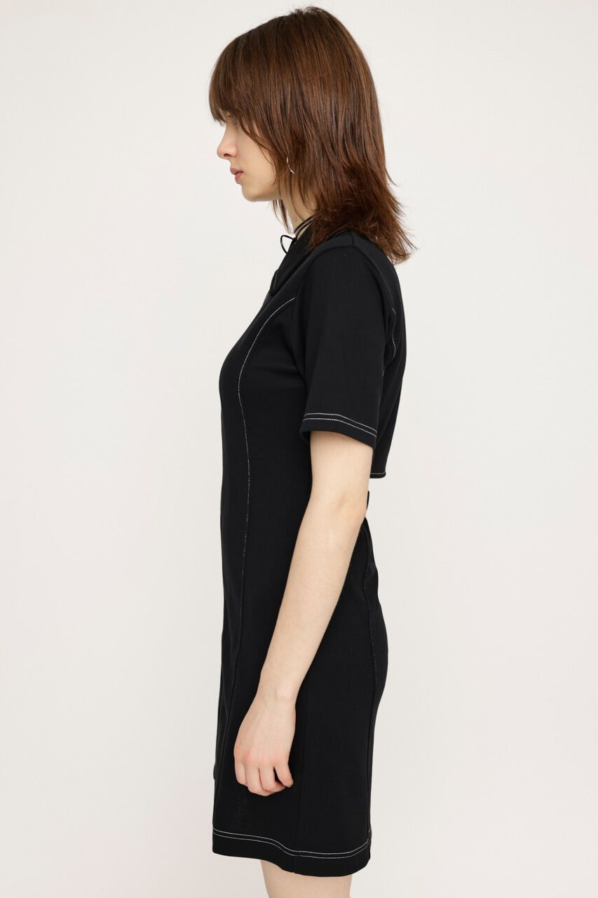 SLY「FRONT ZIP BACK OPEN ショートワンピース」|ワンピース|
